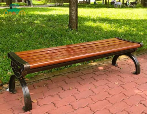 ghế công viên chân nhôm không tựa lưng H06