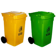 Thùng rác nhựa 100 lít bánh xe