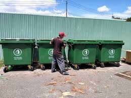 Thùng rác nhựa 1100 lít bánh xe 2 1100 4