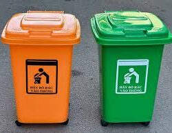 Thùng rác nhựa 30 lít có bánh xe