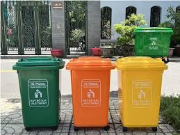 Thùng rác nhựa 60 lít có bánh xe 5 60 7