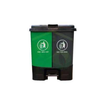 Thùng rác nhựa 2 ngăn 60 lít 6 60 b