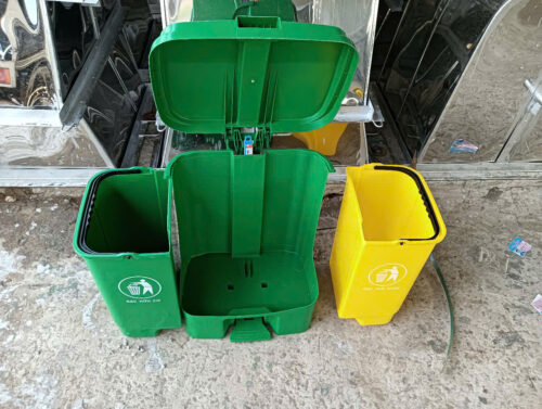 Thùng rác nhựa 2 ngăn 60 lít 3 60 f