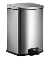 thùng rác inox vuông đạp chân 7 lít 6 7l3
