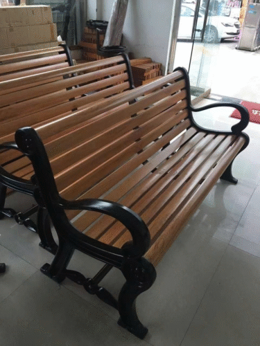 Ghế công viên chân gang có tựa lưng H018 2 g2