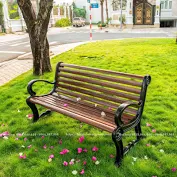 Ghế công viên chân gang có tựa lưng H018 4 g4