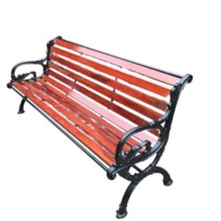 Ghế công viên chân gang có tựa lưng H019