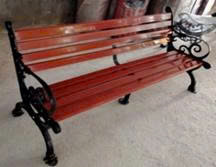 Ghế công viên chân gang có tựa lưng H011 4 gang 5