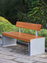 Ghế công viên bằng inox có tựa lưng H015 6 ghe inox 3