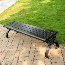 Ghế công viên không tựa lưng bằng nhôm H010 3 kht3