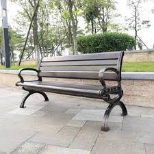 Ghế công viên có tựa lưng bằng nhôm H09 2 nhom a