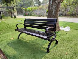 Ghế công viên có tựa lưng bằng nhôm H09 4 nhom c