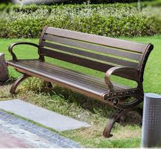 Ghế công viên có tựa lưng bằng nhôm H09 5 nhom d