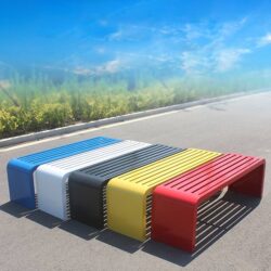 Ghế công viên không tựa lưng bằng sắt H012