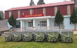 xe gom rác tôn 500 lít