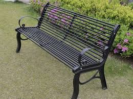 Ghế công viên có tựa lưng bằng sắt H016 4 s5 1