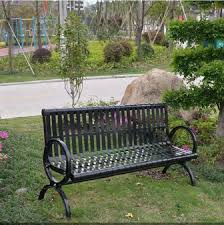 Ghế công viên có tựa lưng bằng sắt H016 5 s7