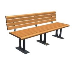 Ghế công viên có tựa lưng chân sắt H014 4 tl4