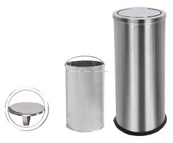 Thùng rác inox nắp lật A35-O (250 x 610) mm 5 b7