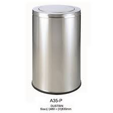 Thùng rác inox nắp lật A35-P (480x830) mm 5 e4